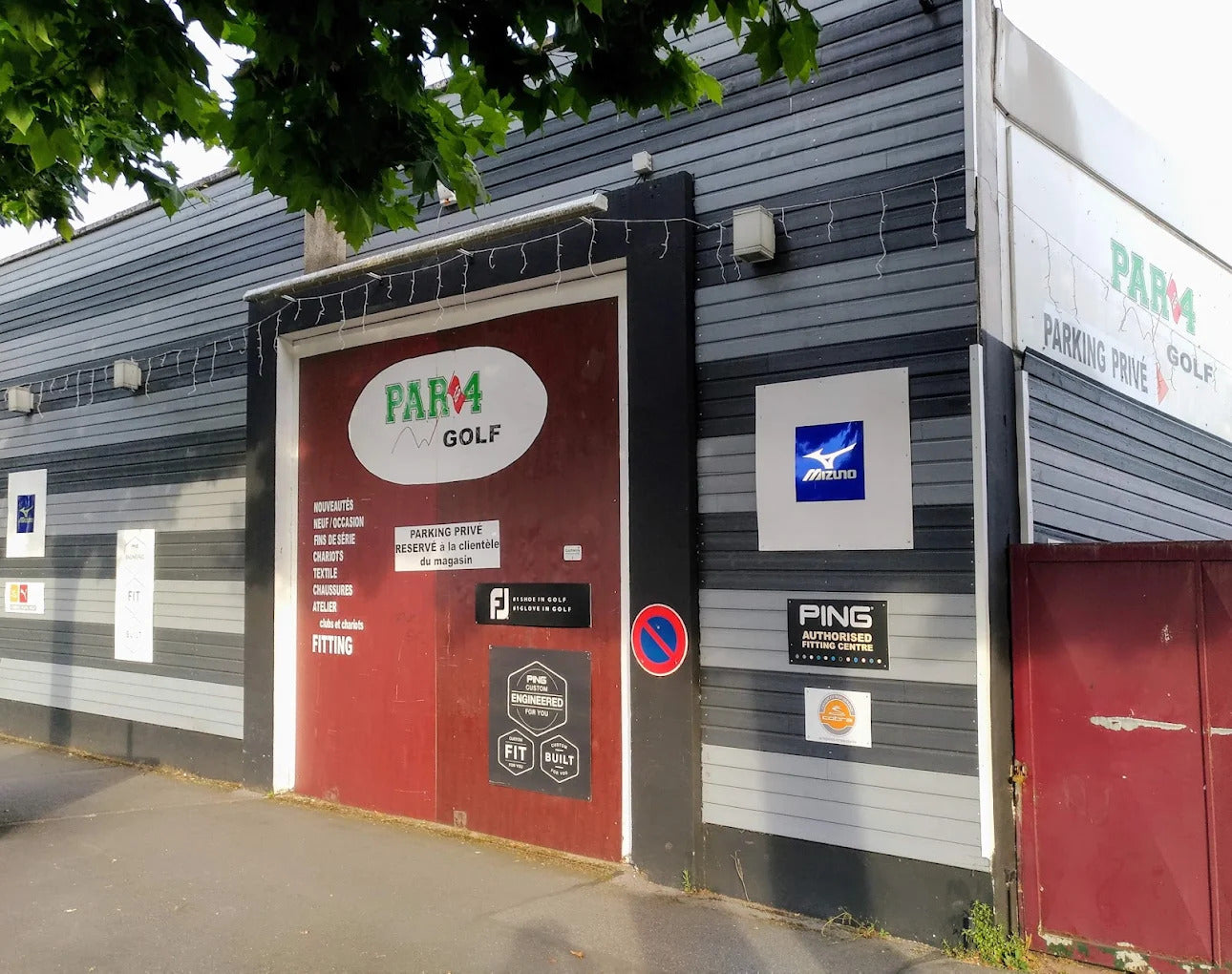 La façade du magasin PAR4 Golf à Champigny-sur-Marne